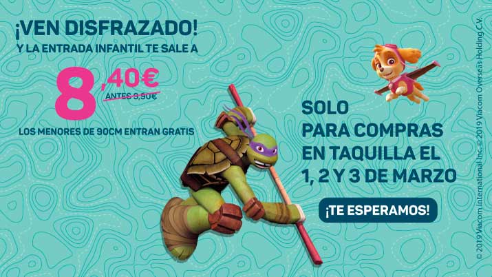 Promoción de Carnaval en Nickelodeon Adventure Murcia