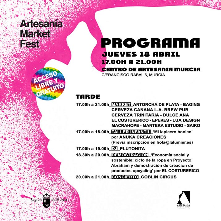 artesania market fest programa jueves