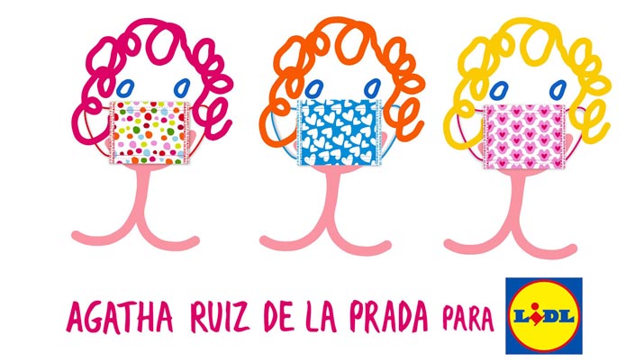 Mascarillas solidarias de Agata Ruiz de la Prada y Lidl