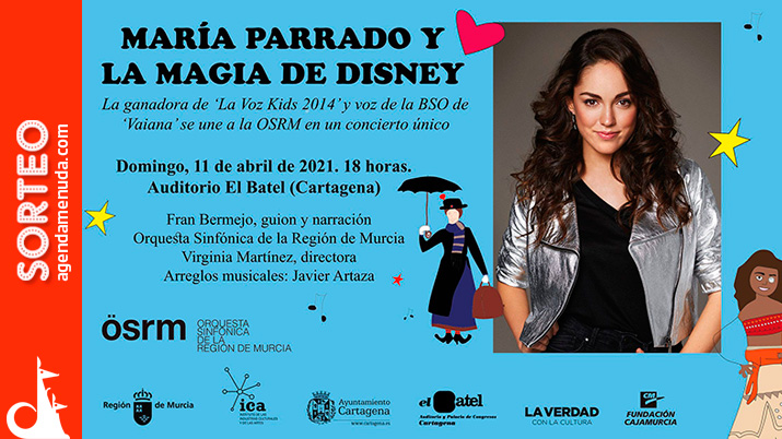 Sorteo de cuatro entradas para María Parrado y la magia de Disney en el Batel